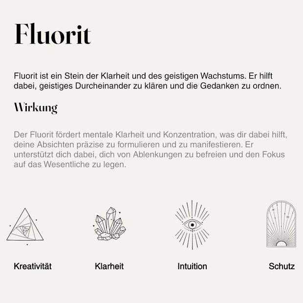 Fluorit - Kristall Stift