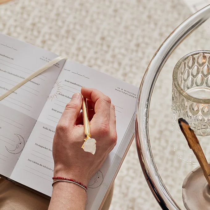 Rosenquarz - Kristall Stift